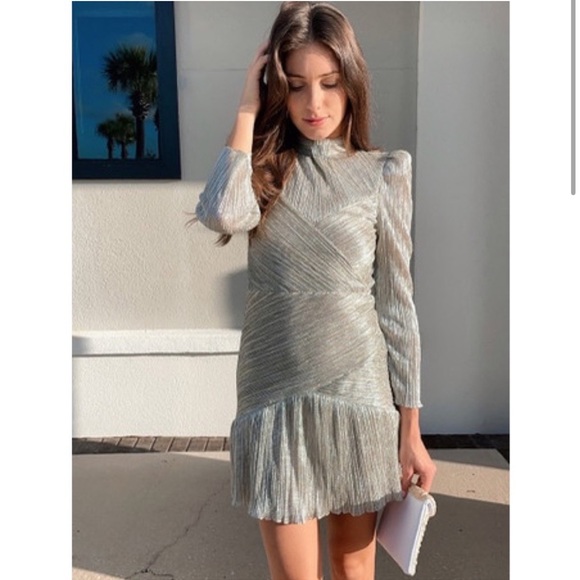 Saylor Saydee platinum dress (Revolve) - Picture 4 of 15